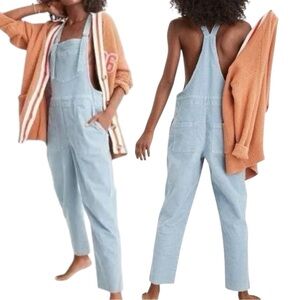 Aerie Werk & Play Twill Cord Overalls size Small in Cloudy Blue